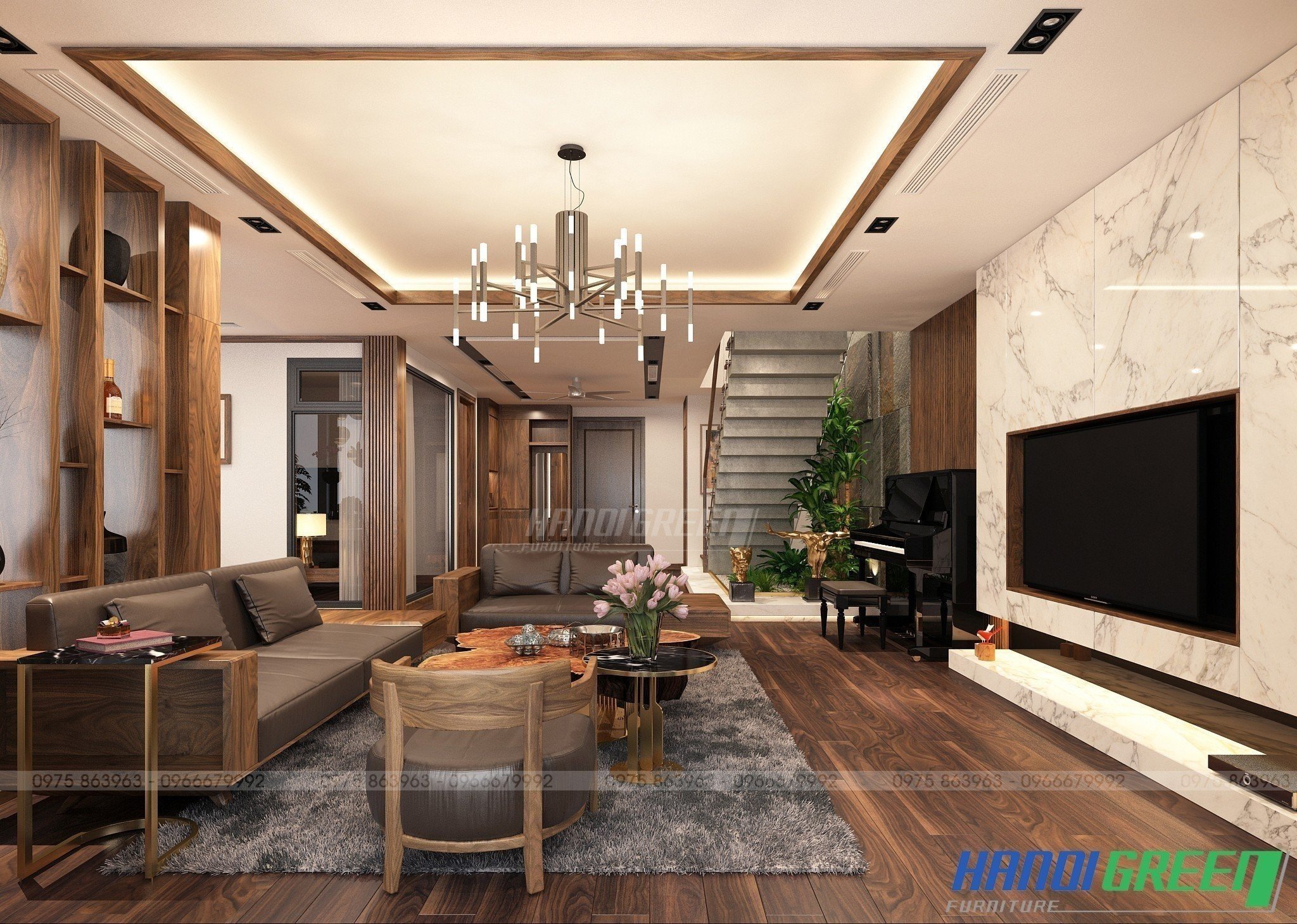 Thiết kế và thi công Duplex Central Park – 44 Yên Phụ