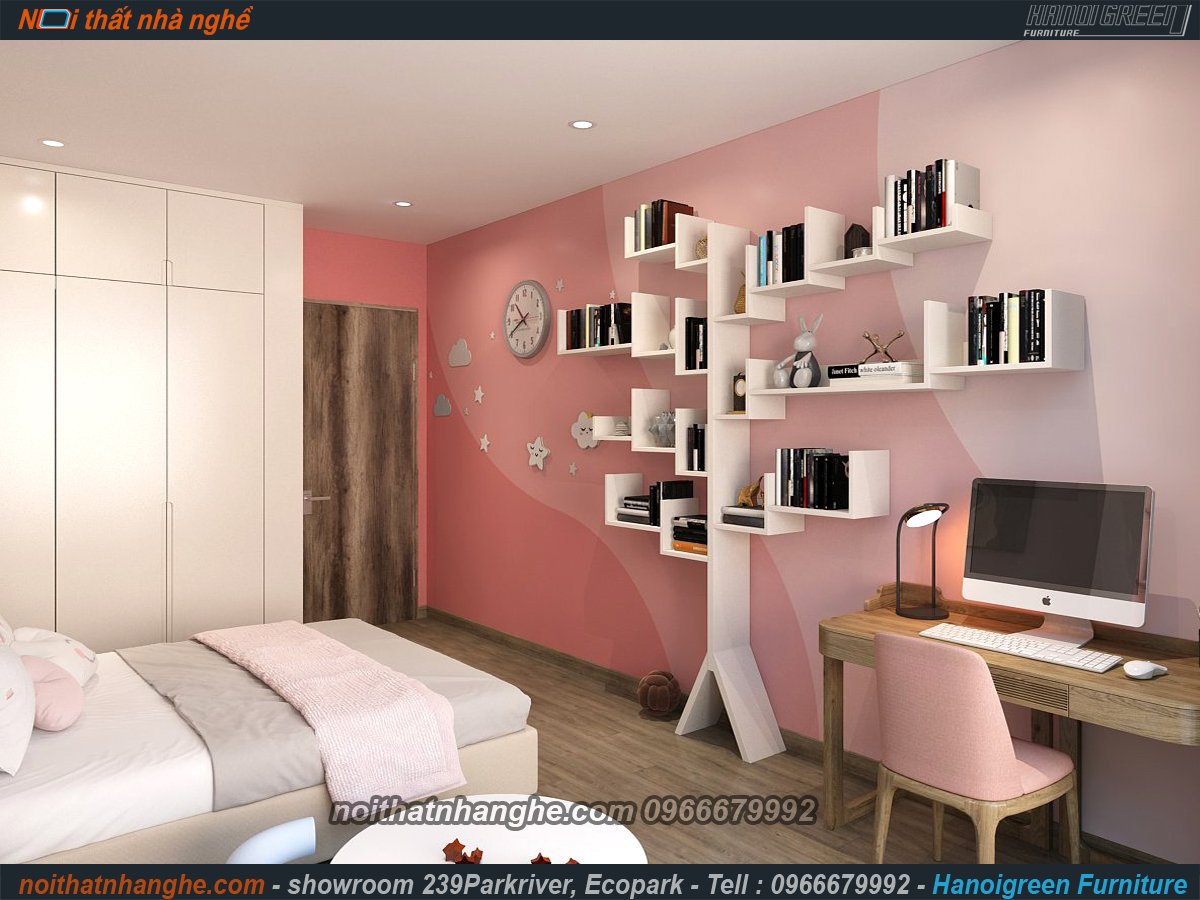 NỘI THẤT CĂN 03 NGỦ HAVEN TRỤC 01 CỰC CHẤT LƯỢNG VỚI GỖ ÓC  CHÓ BẮC MỸ