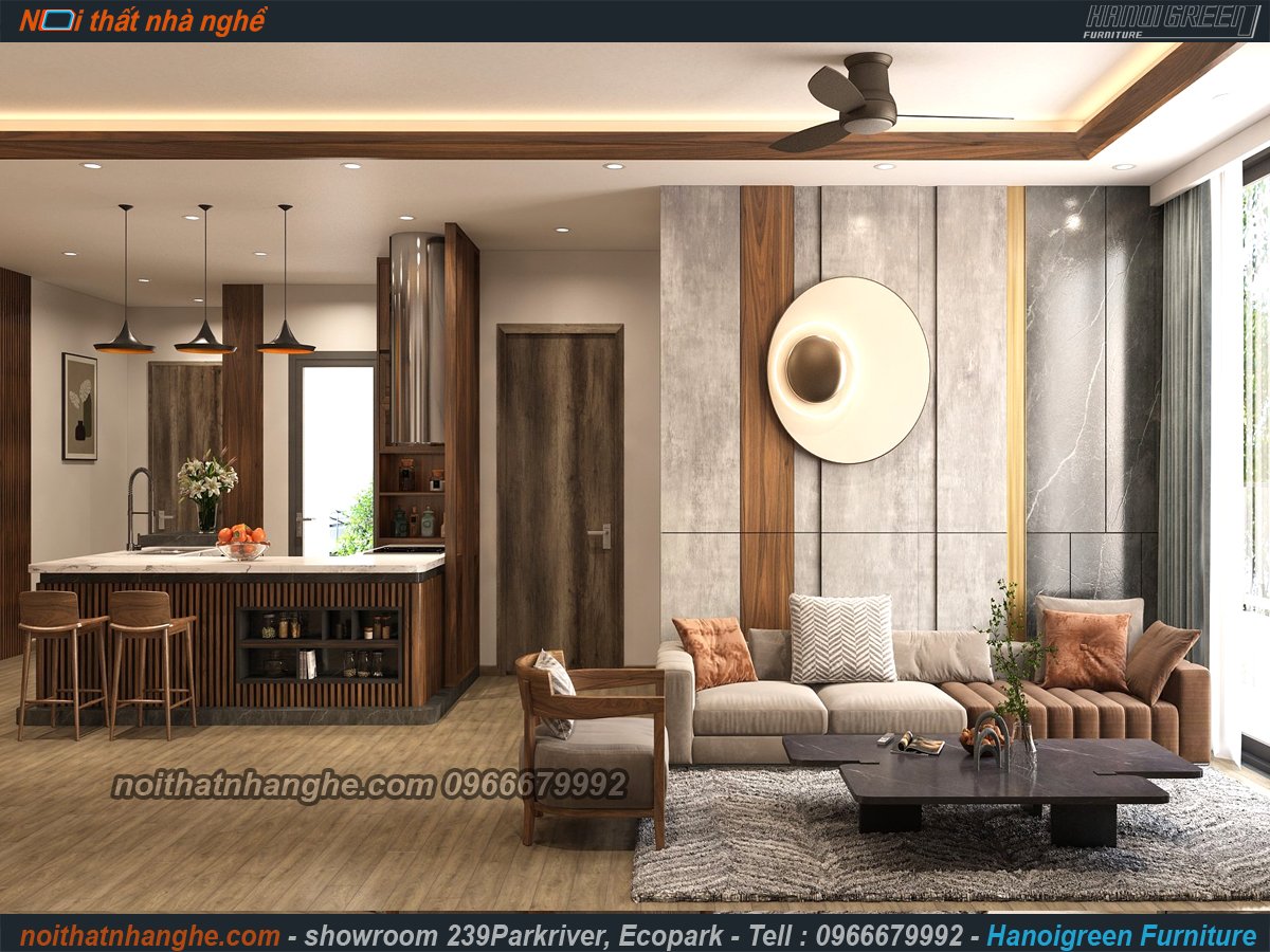 NỘI THẤT CĂN 03 NGỦ HAVEN TRỤC 01 CỰC CHẤT LƯỢNG VỚI GỖ ÓC  CHÓ BẮC MỸ