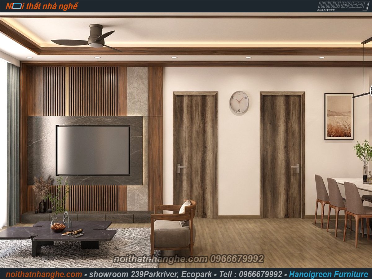 NỘI THẤT CĂN 03 NGỦ HAVEN TRỤC 01 CỰC CHẤT LƯỢNG VỚI GỖ ÓC  CHÓ BẮC MỸ