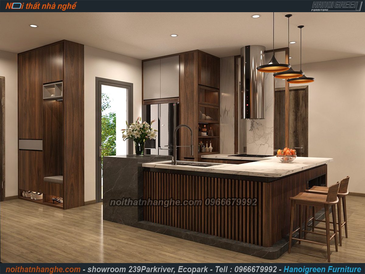 NỘI THẤT CĂN 03 NGỦ HAVEN TRỤC 01 CỰC CHẤT LƯỢNG VỚI GỖ ÓC  CHÓ BẮC MỸ