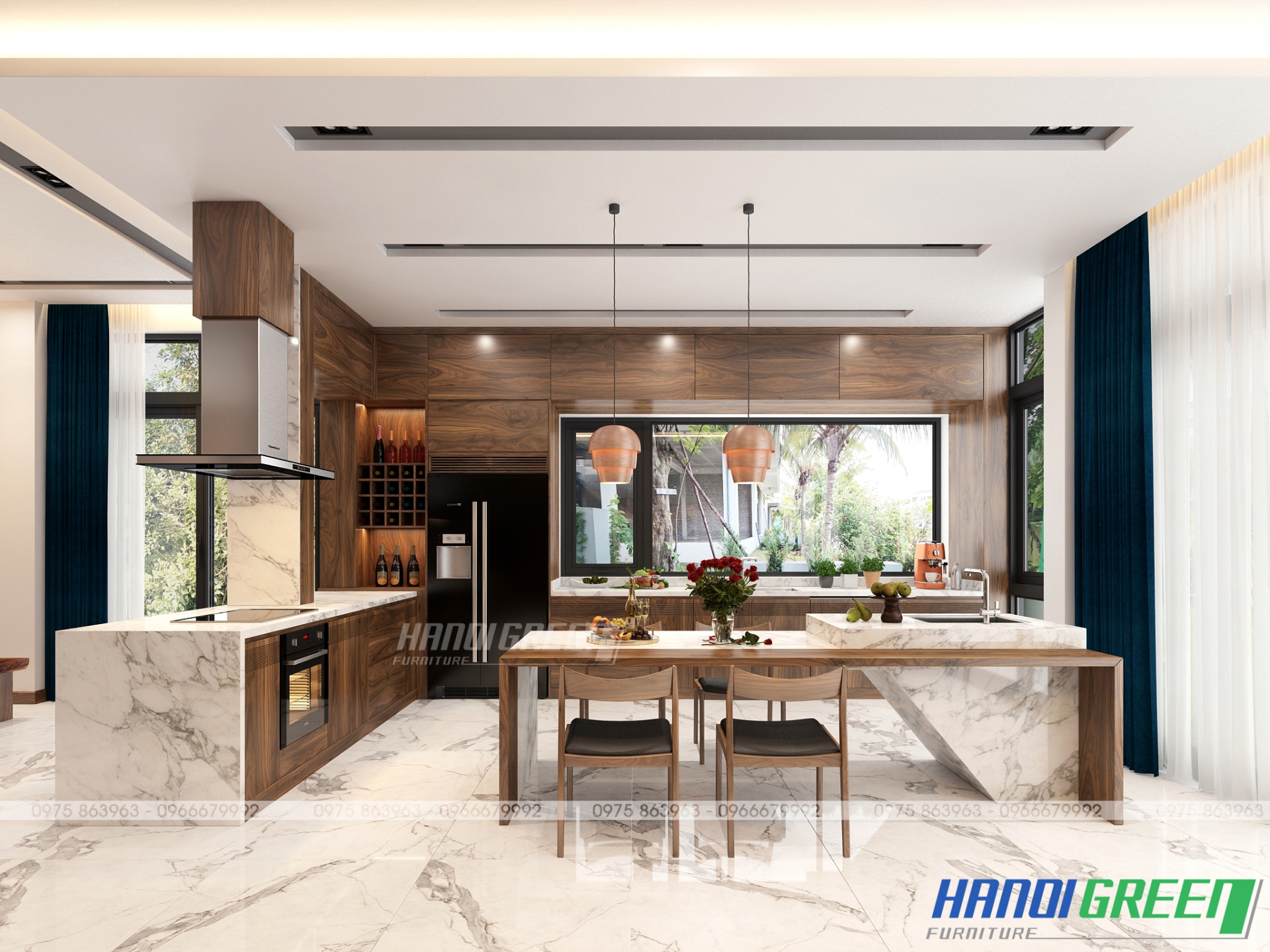 Bếp gỗ óc chó