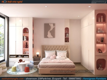NỘI THẤT CĂN 03 NGỦ HAVEN TRỤC 01 CỰC CHẤT LƯỢNG VỚI GỖ ÓC  CHÓ BẮC MỸ
