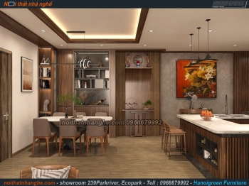 NỘI THẤT CĂN 03 NGỦ HAVEN TRỤC 01 CỰC CHẤT LƯỢNG VỚI GỖ ÓC  CHÓ BẮC MỸ