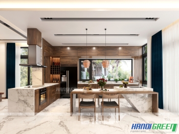Bếp gỗ óc chó